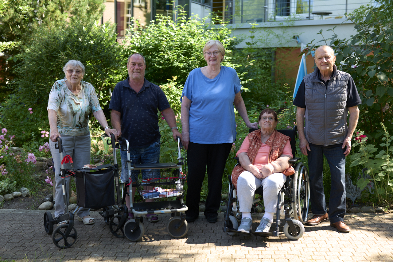 Gruppe von Bewohnern
